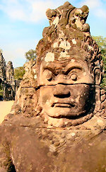 Statue near Angkor Wat, Cambodia