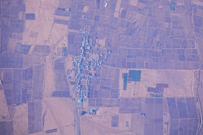 An Iranian village seen from above.
