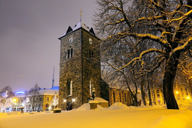 Vår Frue kirke (Notre Dame, Our Lady's Church) in Trondheim, Norway.