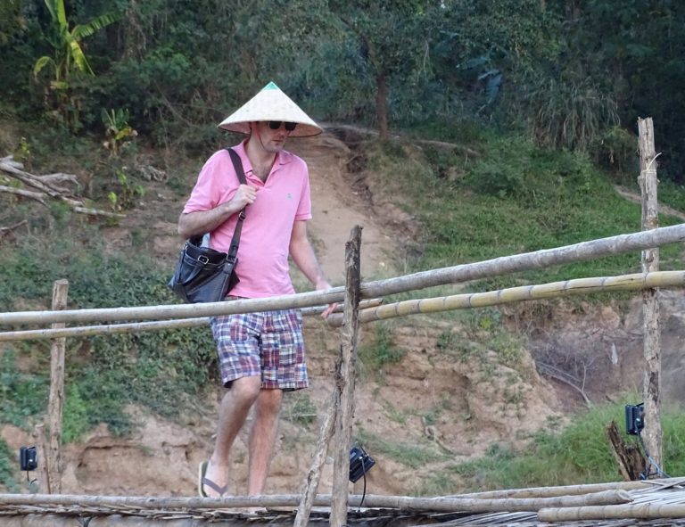 Spot the tourist in Luang Prabang, Laos