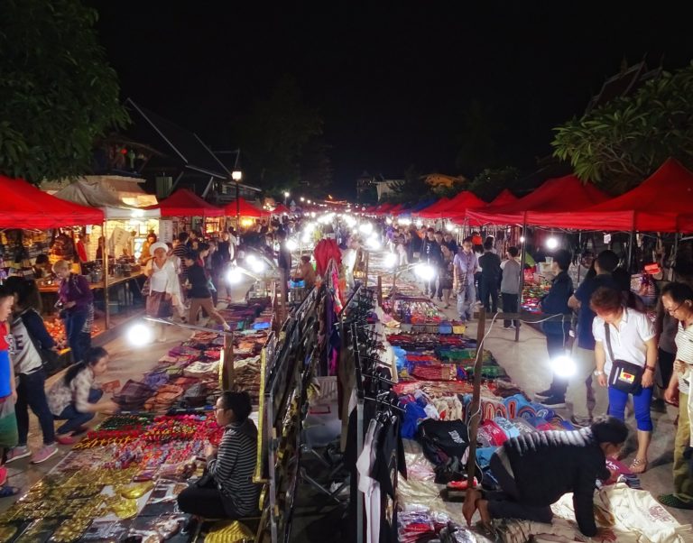 Night Market in Luang Prabang, Laos