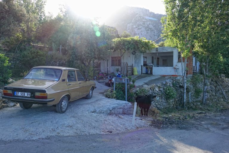 Photo of rural driveway in Turkey.