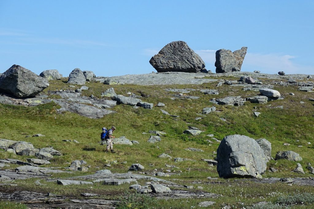 Hiking among giants in Lomsdal-Visten National Park.
