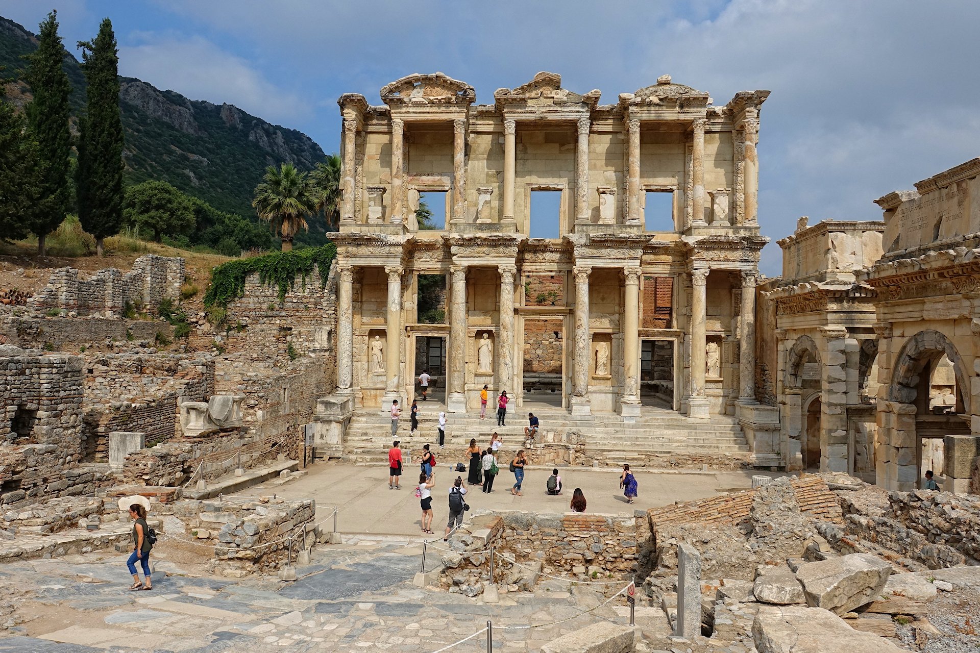 Photo of Library of Celsus in Ephesus, Turkey.