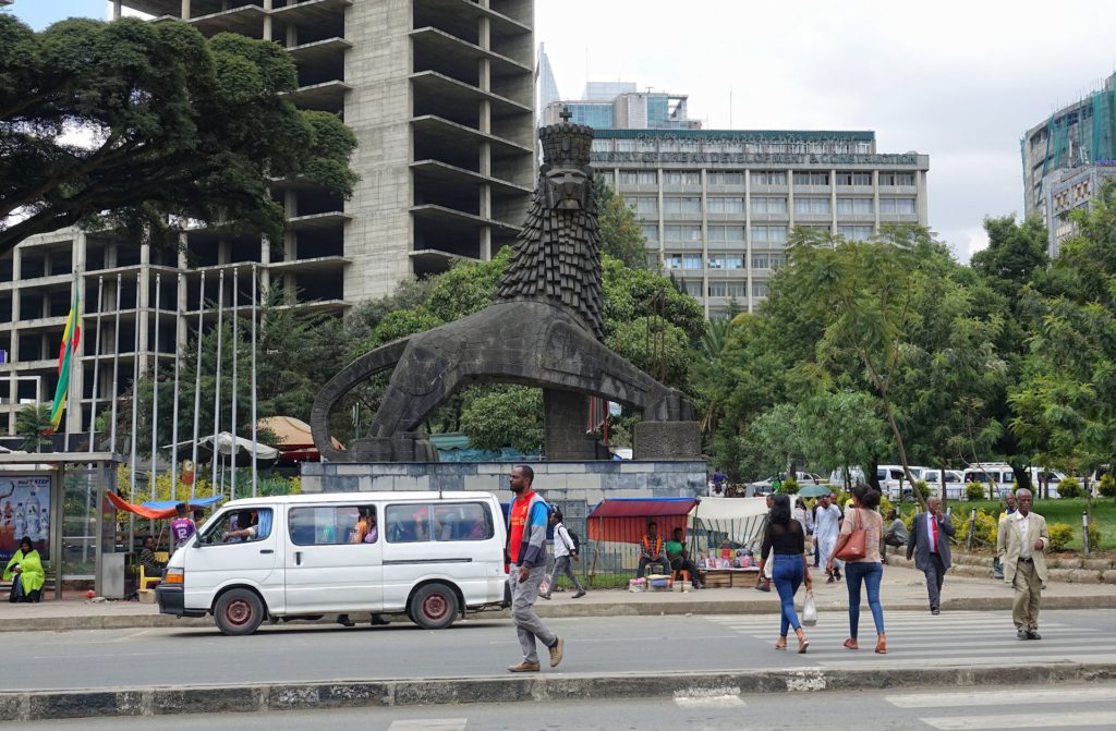 Photo of Lion of Judah monument in Addis Ababa, Ethiopia