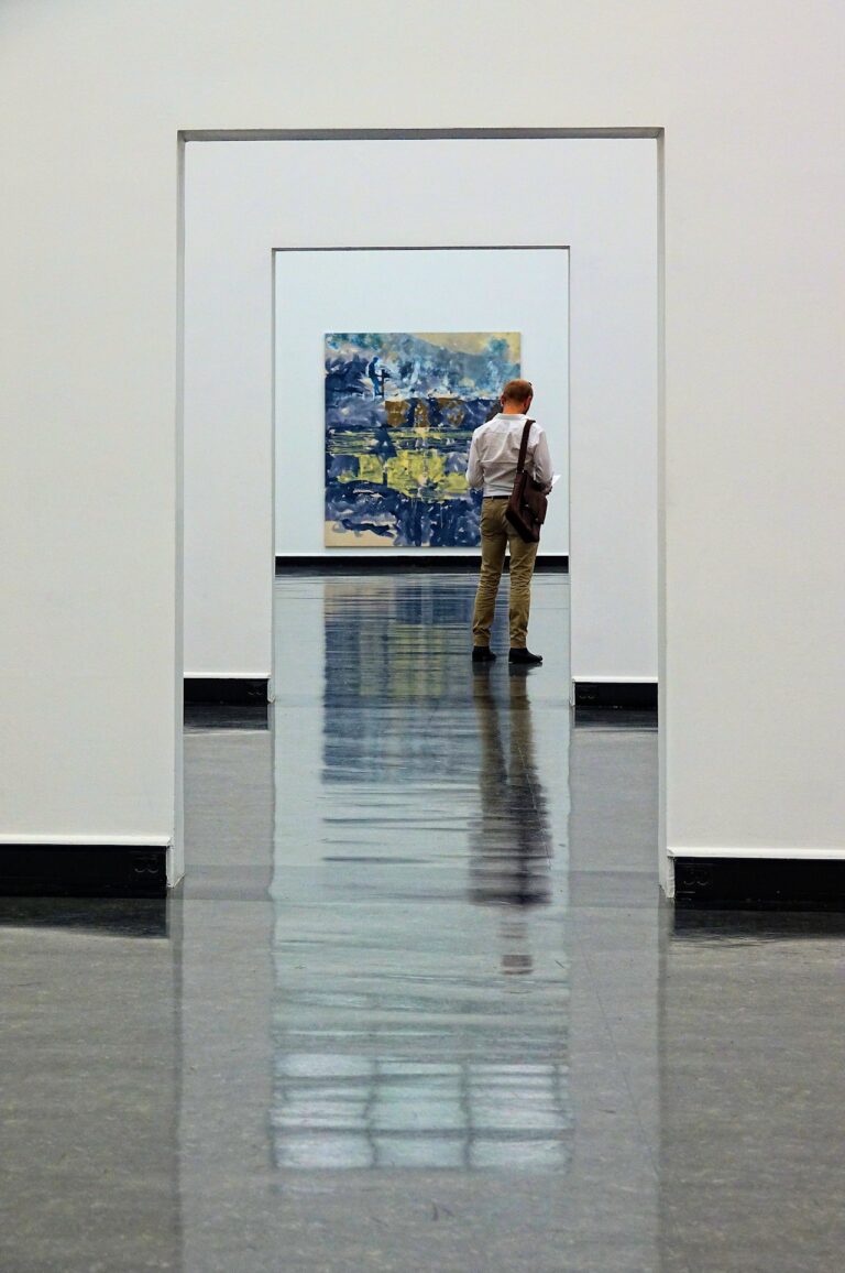 Photo of museum hall at the Kode 3 Art Museum in Bergen, Norway.