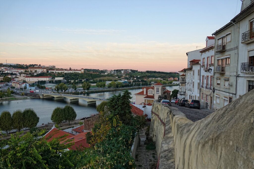Photo of Mondego river in Coimbra, Portugal.