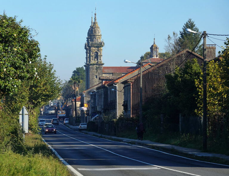 Photo of old church along the Camino de Santiago south of Santiago de Compostela.